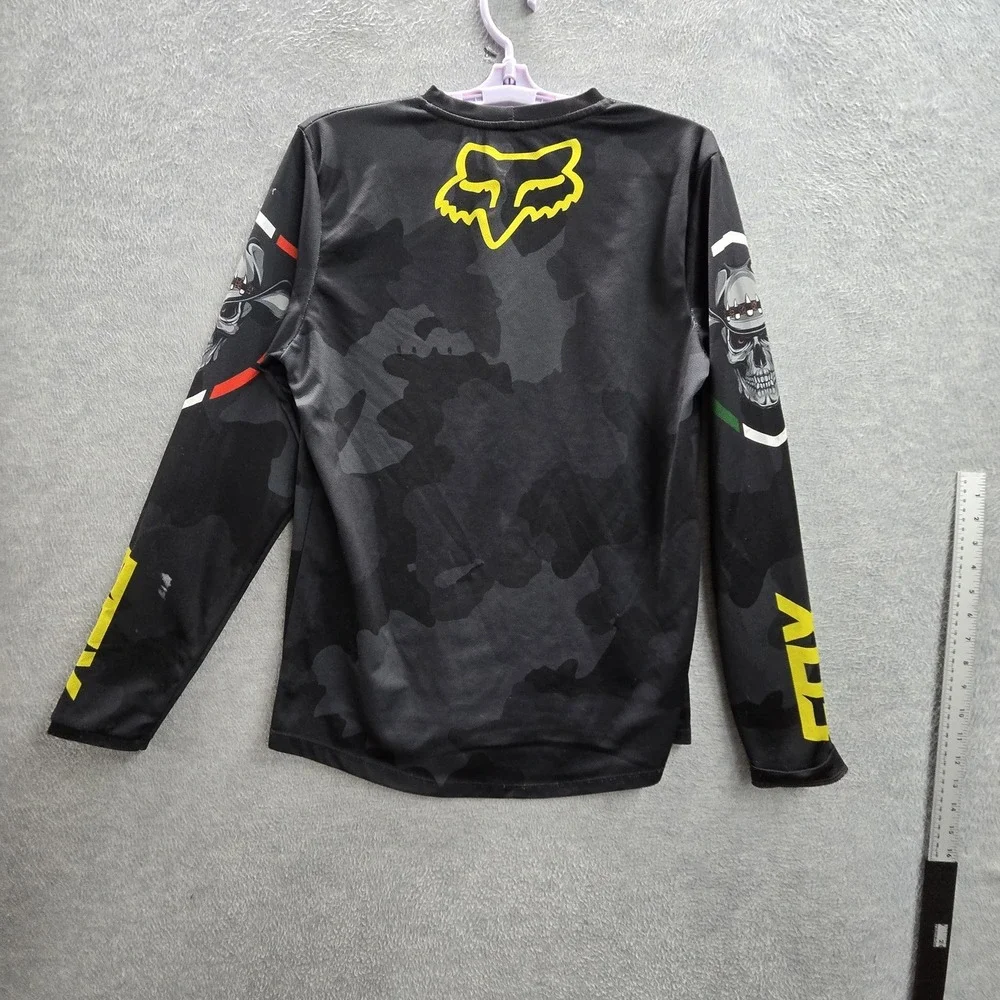 FOX Racing Men Jersey M Black Camouflage Logo Mexico Motocross BMX Dirt Bike